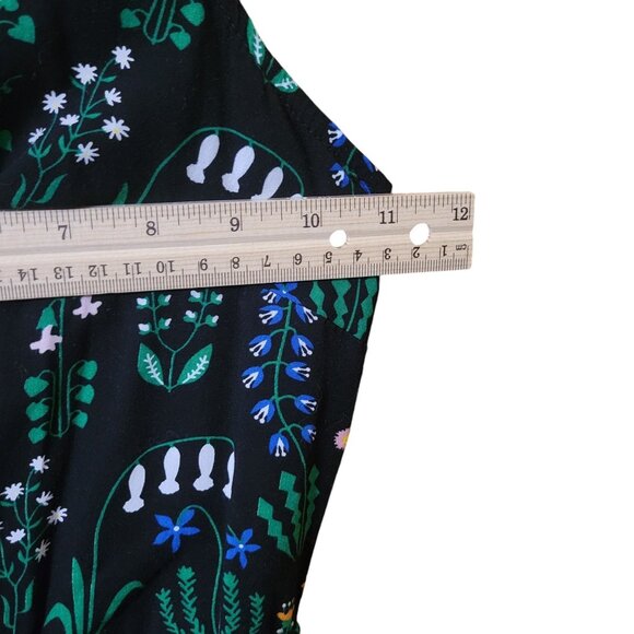 Collectif X ModCloth Titta Greenhouse Floral PlaySuit US 14/UK 18 Ruffled Sleeve - Picture 13 of 16